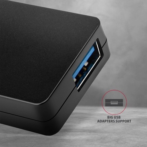 HUE-G1C Hub 4-portowy USB 3.2 Gen 1 SLIM kabel Type-C 14cm HUE-G1C Hub 4-portowy USB 3.2 Gen 1 SLIM kabel Type-C 14cm