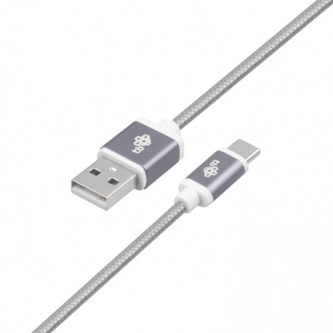 Kabel USB-USB C 1.5m szary sznurek premium Kabel USB-USB C 1.5m szary sznurek premium