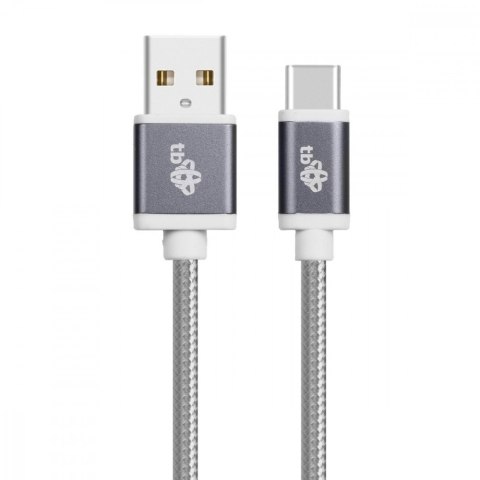 Kabel USB-USB C 1.5m szary sznurek premium Kabel USB-USB C 1.5m szary sznurek premium
