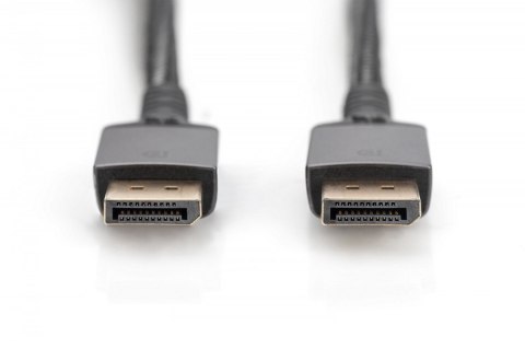 Kabel połączeniowy PREMIUM DisplayPort 8K60Hz UHD DP/DP M/M 3m Czarny Kabel połączeniowy PREMIUM DisplayPort 8K60Hz UHD DP/DP M/M 3m Czarny
