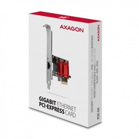 PCEE-GIX Karta sieciowa PCIe 1x Gigabit Ethernet port (RJ-45), Intel i210AT, PXE, SP & LP PCEE-GIX Karta sieciowa PCIe 1x Gigabit Ethernet port (RJ-45), Intel i210AT, PXE, SP & LP