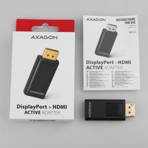 RVD-HI Adapter aktywny DisplayPort -> HDMI FullHD RVD-HI Adapter aktywny DisplayPort -> HDMI FullHD