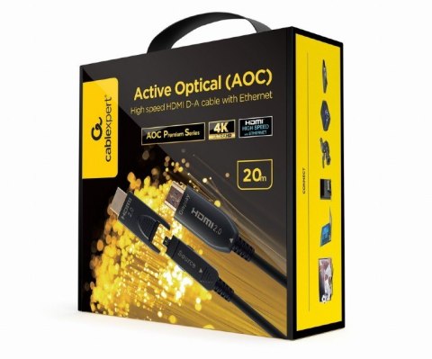 Kabel AOC High Speed HDMI with ethernet 20 m z adapterem D/A Kabel AOC High Speed HDMI with ethernet 20 m z adapterem D/A