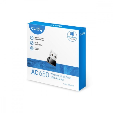 Karta sieciowa WU650 USB 2.0 AC650 Mini Karta sieciowa WU650 USB 2.0 AC650 Mini