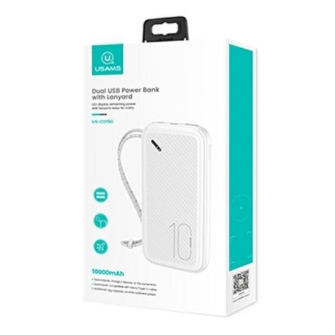 Powerbank PB56 10000mAh 2xUSB Biały Powerbank PB56 10000mAh 2xUSB Biały