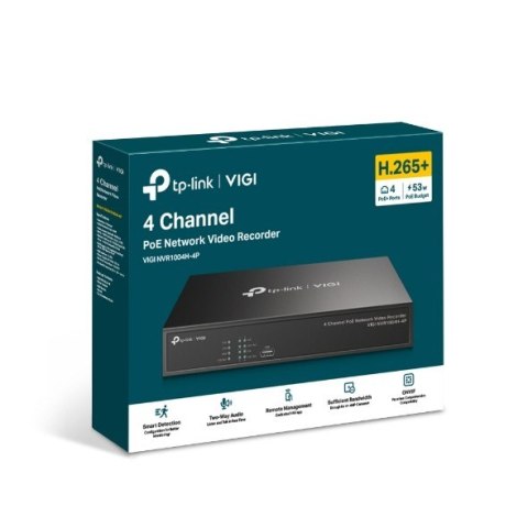 Rejestrator VIGI NVR1004H-4P 4 kanały Rejestrator VIGI NVR1004H-4P 4 kanały