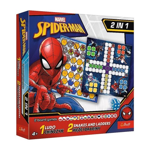 Gra 2w1 Chińczyk / Węże i drabiny, Spider-Man Gra 2w1 Chińczyk / Węże i drabiny, Spider-Man