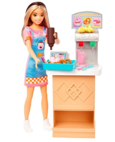 Lalka Barbie Skipper Pierwsza praca Bar z przekąskami Lalka Barbie Skipper Pierwsza praca Bar z przekąskami