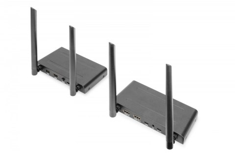 Przedłużacz/Extender KVM HDMI+USB bezprzewodowy 200m 1080p FHD 60Hz (zestaw) Przedłużacz/Extender KVM HDMI+USB bezprzewodowy 200m 1080p FHD 60Hz (zestaw)