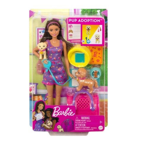 Lalka Barbie Adopcja piesków Lalka Barbie Adopcja piesków