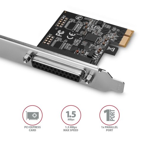 PCEA-P1N Kontroler PCIe 1x port równoległy LPT, w zestawie SP & LP PCEA-P1N Kontroler PCIe 1x port równoległy LPT, w zestawie SP & LP
