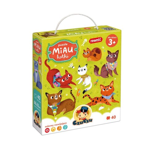Puzzle 40 elementów Miau - Kotki Puzzle 40 elementów Miau - Kotki