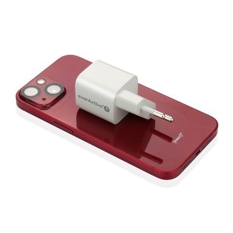 Ładowarka USB/USB-C QC3.0 30W technologia GaN Biała Ładowarka USB/USB-C QC3.0 30W technologia GaN Biała