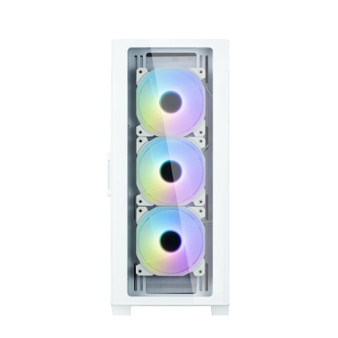 Obudowa I3 Neo TG White Mid Tower RGB 4xwentylator, biała Obudowa I3 Neo TG White Mid Tower RGB 4xwentylator, biała