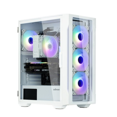 Obudowa I3 Neo TG White Mid Tower RGB 4xwentylator, biała Obudowa I3 Neo TG White Mid Tower RGB 4xwentylator, biała