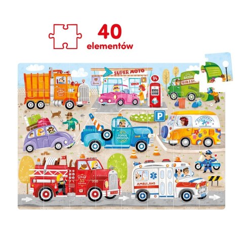 Puzzle 40 elementów Moto puzzle Auta Puzzle 40 elementów Moto puzzle Auta