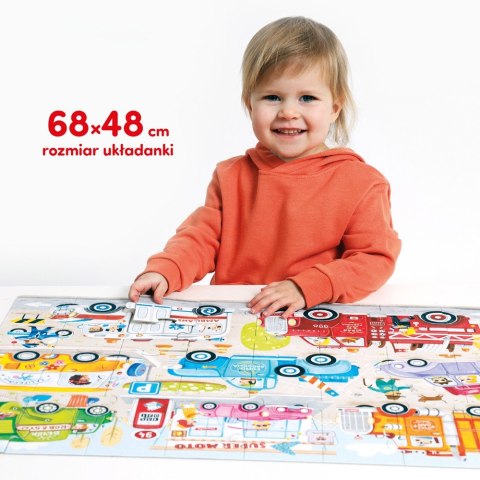 Puzzle 40 elementów Moto puzzle Auta Puzzle 40 elementów Moto puzzle Auta