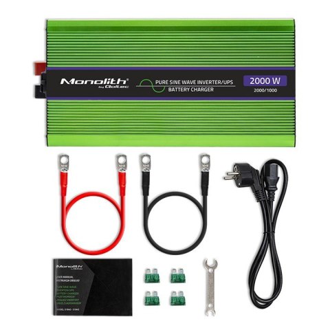 Przetwornica napięcia Monolith | ładowanie baterii | UPS | 1000W | 2000W | 12V na 230V | Czysty Sinus | LCD Przetwornica napięcia Monolith | ładowanie baterii | UPS | 1000W | 2000W | 12V na 230V | Czysty Sinus | LCD