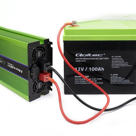 Przetwornica napięcia Monolith | ładowanie baterii | UPS | 1000W | 2000W | 12V na 230V | Czysty Sinus | LCD Przetwornica napięcia Monolith | ładowanie baterii | UPS | 1000W | 2000W | 12V na 230V | Czysty Sinus | LCD