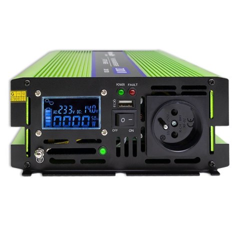 Przetwornica napięcia Monolith | ładowanie baterii | UPS | 1000W | 2000W | 12V na 230V | Czysty Sinus | LCD Przetwornica napięcia Monolith | ładowanie baterii | UPS | 1000W | 2000W | 12V na 230V | Czysty Sinus | LCD