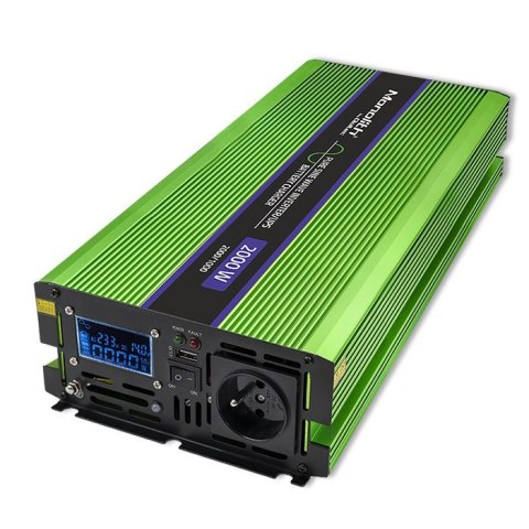 Przetwornica napięcia Monolith | ładowanie baterii | UPS | 1000W | 2000W | 12V na 230V | Czysty Sinus | LCD Przetwornica napięcia Monolith | ładowanie baterii | UPS | 1000W | 2000W | 12V na 230V | Czysty Sinus | LCD