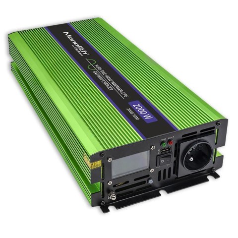 Przetwornica napięcia Monolith | ładowanie baterii | UPS | 1000W | 2000W | 12V na 230V | Czysty Sinus | LCD Przetwornica napięcia Monolith | ładowanie baterii | UPS | 1000W | 2000W | 12V na 230V | Czysty Sinus | LCD