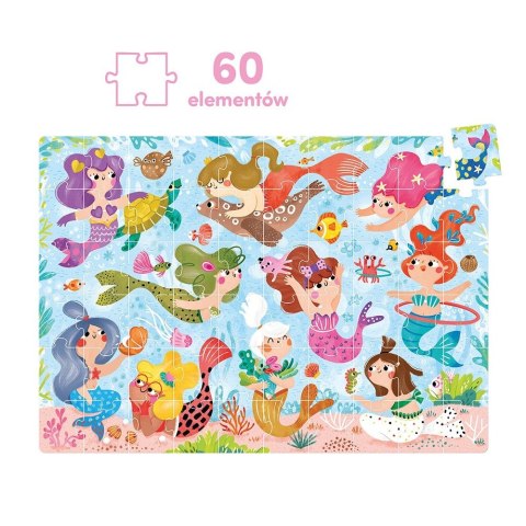 Puzzle 60 elementów Magiczne puzzle - Syrenki Puzzle 60 elementów Magiczne puzzle - Syrenki