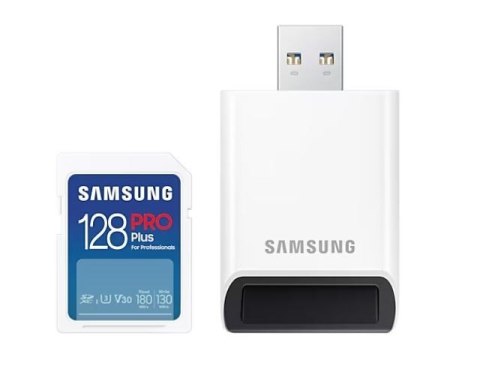 Karta pamięci SD PRO Plus MB-SD128SB/WW 128GB + czytnik Karta pamięci SD PRO Plus MB-SD128SB/WW 128GB + czytnik
