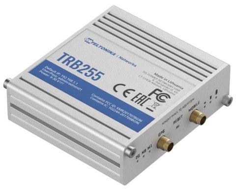 Bramka LTE TRB255 (Cat M1/NB), 2G, Ethernet Bramka LTE TRB255 (Cat M1/NB), 2G, Ethernet