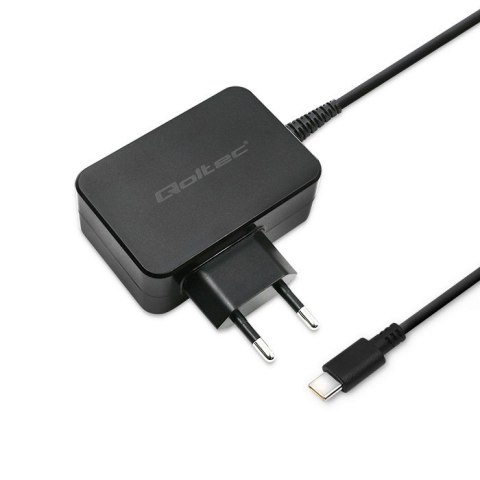 Ładowarka sieciowa 65W | 5-20V | 3-3.25A | USB typ C | PD | Czarna Ładowarka sieciowa 65W | 5-20V | 3-3.25A | USB typ C | PD | Czarna
