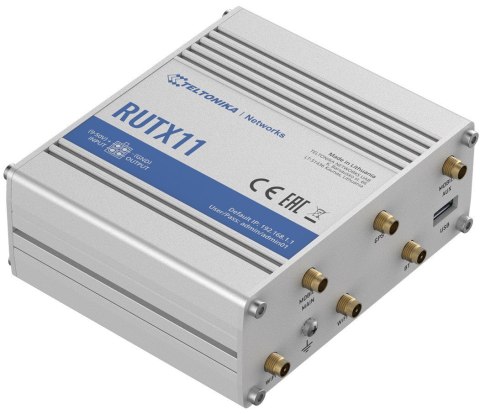 Router LTE RUTX11(Cat 6), WiFi, BLE, GNSS, Ethernet Router LTE RUTX11(Cat 6), WiFi, BLE, GNSS, Ethernet