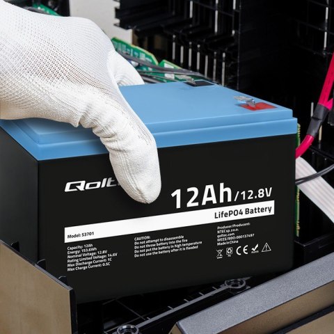 Akumulator LiFePO4 Litowo-Żelazowo-Fosforanowy | 12.8V | 12Ah | 153.6Wh | BMS