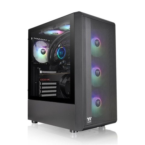 Obudowa - S200 Tempered Glass ARGBx3 Czarna Obudowa - S200 Tempered Glass ARGBx3 Czarna
