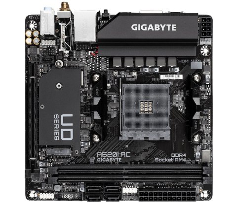 Płyta główna A520I AC AM4 2DDR4 DP/2HDMI mITX Płyta główna A520I AC AM4 2DDR4 DP/2HDMI mITX