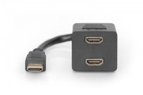 Kabel rozdzielacz/splitter HDMI HighSpeed 1080p 24Hz FHD Typ HDMI A/2xHDMI A M/Ż 0,2m Czarny Kabel rozdzielacz/splitter HDMI HighSpeed 1080p 24Hz FHD Typ HDMI A/2xHDMI A M/Ż 0,2m Czarny