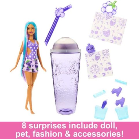 Lalka Barbie Pop Reveal Owocowy sok, fioletowa Lalka Barbie Pop Reveal Owocowy sok, fioletowa