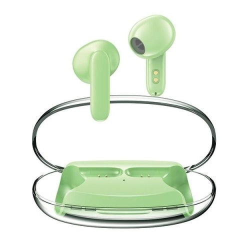 Słuchawki Bluetooth 5.3 T85 ENC TWS zielone Słuchawki Bluetooth 5.3 T85 ENC TWS zielone