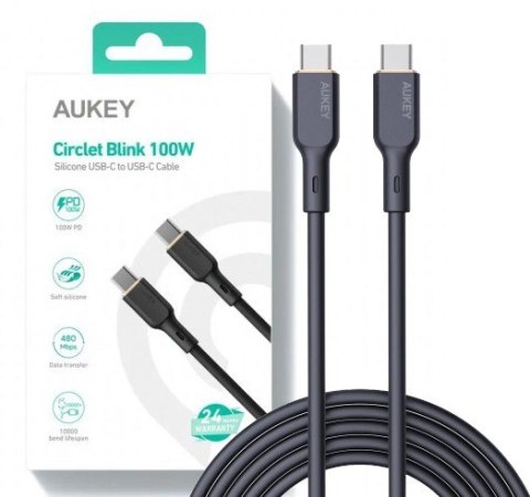 CB-SCC101 silikonowy kabel USB C - USB C | 1m | 5A | 100W PD | 20V CB-SCC101 silikonowy kabel USB C - USB C | 1m | 5A | 100W PD | 20V