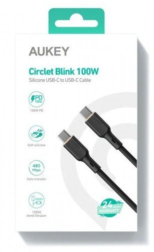 CB-SCC101 silikonowy kabel USB C - USB C | 1m | 5A | 100W PD | 20V CB-SCC101 silikonowy kabel USB C - USB C | 1m | 5A | 100W PD | 20V