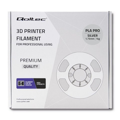 Profesjonalny filament do druku 3D | PLA PRO | 1kg | 1.75mm | Srebrny Profesjonalny filament do druku 3D | PLA PRO | 1kg | 1.75mm | Srebrny
