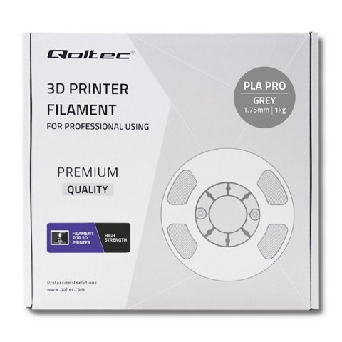 Profesjonalny filament do druku 3D | PLA PRO | 1kg | 1.75mm | Szary Profesjonalny filament do druku 3D | PLA PRO | 1kg | 1.75mm | Szary