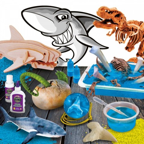 Zestaw edukacyjny Crazy Science - Rekiny i dinozaury Zestaw edukacyjny Crazy Science - Rekiny i dinozaury