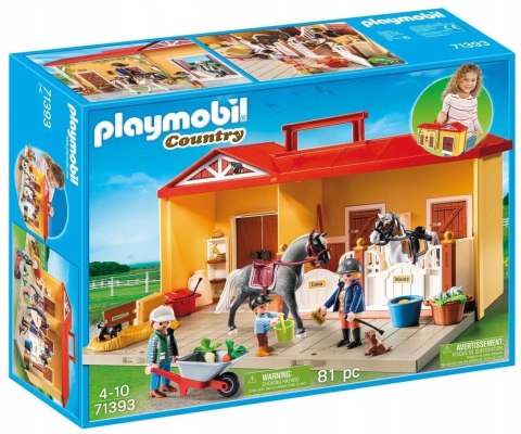 Zestaw z figurkami Country 71393 Nowa przenośna stajnia Zestaw z figurkami Country 71393 Nowa przenośna stajnia