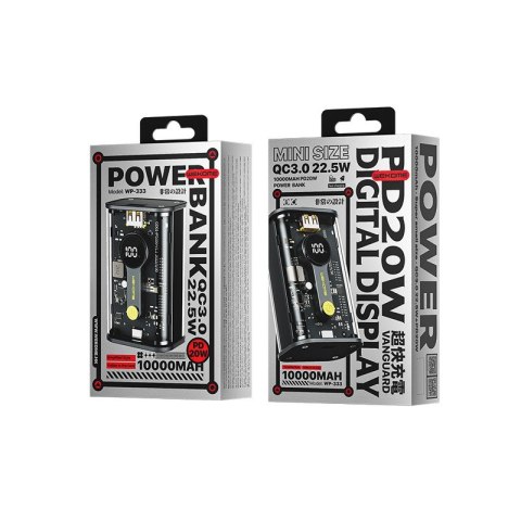 Powerbank 10000 mAh Super Charging PD 20W + QC 22.5W Czarny / Przezroczysty Powerbank 10000 mAh Super Charging PD 20W + QC 22.5W Czarny / Przezroczysty