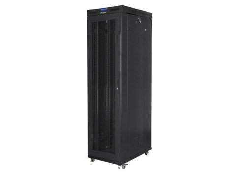 Szafa stojąca Rack 19 cali 47U 800x1000mm, drzwi perforowane LCD (FLAT PACK) czarna Szafa stojąca Rack 19 cali 47U 800x1000mm, drzwi perforowane LCD (FLAT PACK) czarna