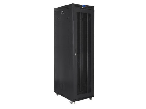 Szafa stojąca Rack 19 cali 47U 800x1000mm, drzwi perforowane LCD (FLAT PACK) czarna Szafa stojąca Rack 19 cali 47U 800x1000mm, drzwi perforowane LCD (FLAT PACK) czarna