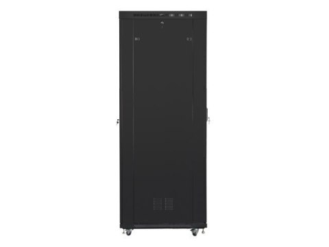 Szafa stojąca Rack 19 cali 47U 800x1000mm, drzwi perforowane LCD (FLAT PACK) czarna Szafa stojąca Rack 19 cali 47U 800x1000mm, drzwi perforowane LCD (FLAT PACK) czarna
