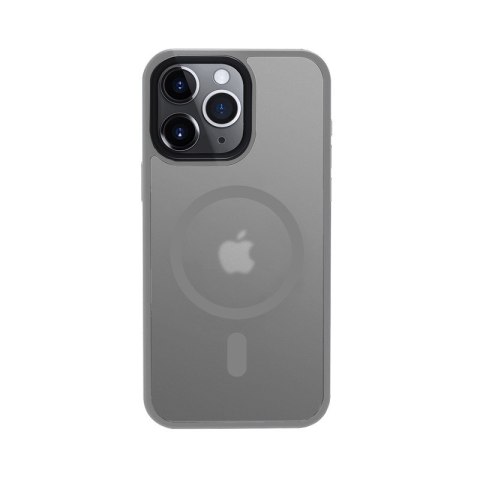 Etui Hybrid Frost MAG Cover iPhone 15 Pro Max MagSafe Szare Etui Hybrid Frost MAG Cover iPhone 15 Pro Max MagSafe Szare