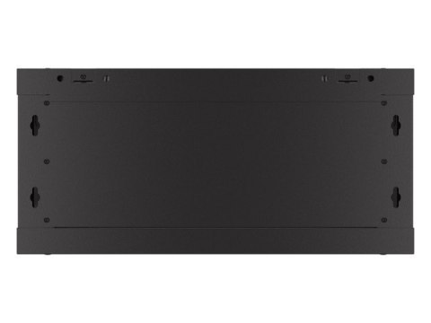 Szafa wisząca 19 cali 4U 600x450 drzwi perforowane (flat pack) czarna