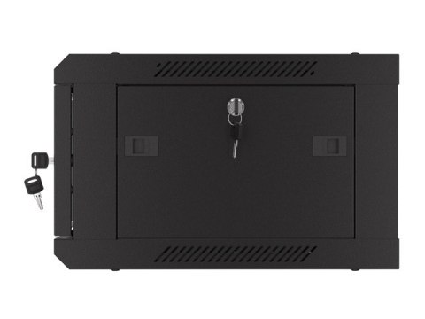 Szafa wisząca 19 cali 4U 600x450 drzwi perforowane (flat pack) czarna